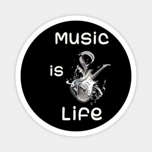 Music is life black ' Magnet